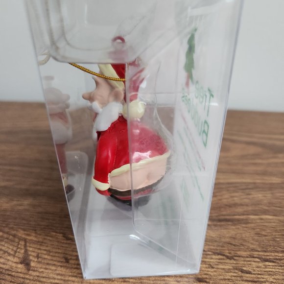 Tree Buddees Santa Bending Over Funny Ornament - Picture 2 of 3